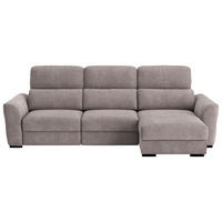 ECKSOFA in Mikrofaser Taupe  262/216 cm  - Taupe, KONVENTIONELL, Textil (262/216cm) - MID.YOU