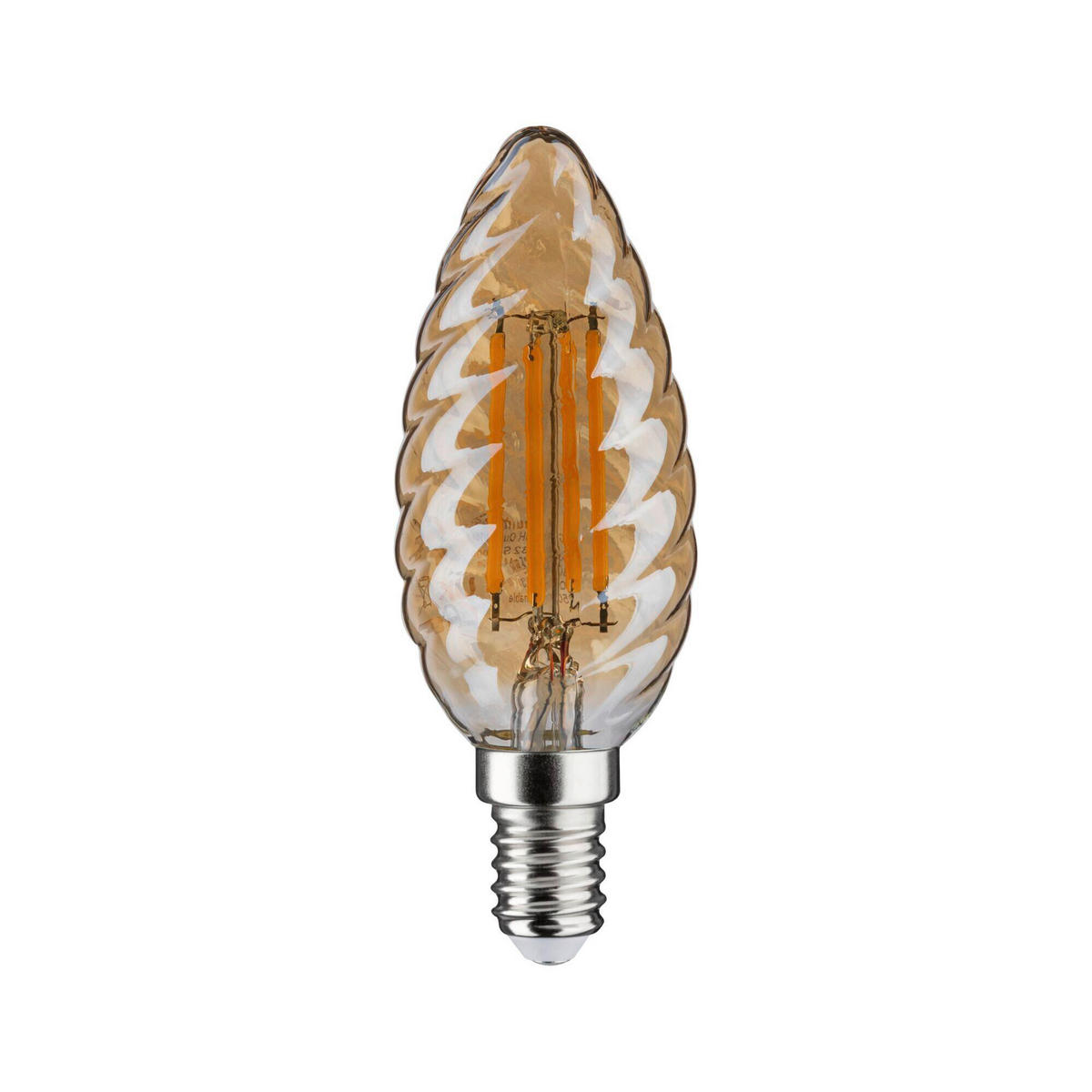 LED-LEUCHTMITTEL   E14 4.7 W 430 lm  - Goldfarben, Basics, Glas (9,8/3,5cm) - Paulmann