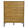 KOMMODE WABI  in 80/101/40 cm  - Eichefarben/Schwarz, Design, Holz/Holzwerkstoff (80/101/40cm) - Xora