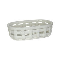 AUFBEWAHRUNGSKÖRBCHEN  - Weiß, Basics, Keramik (25/15/7,5cm)