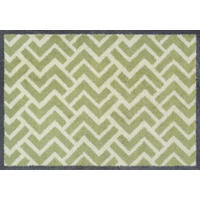 FUßMATTE  60/85 cm  Grün  - Grün, Trend, Kunststoff/Textil (60/85cm) - wash+dry