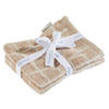 FROTTIERSET Naturfarben, Taupe 4-teilig  - Taupe/Naturfarben, Natur, Textil (16/21cm) - Bio:Vio