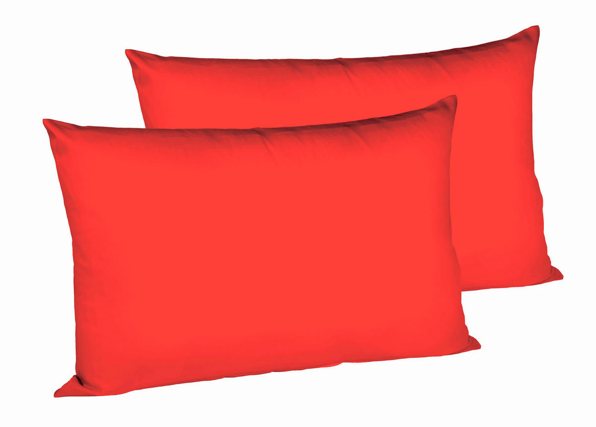 KISSENHÜLLEN-SET 40/60 cm  - Rot, Basics, Textil (40/60cm) - Fleuresse