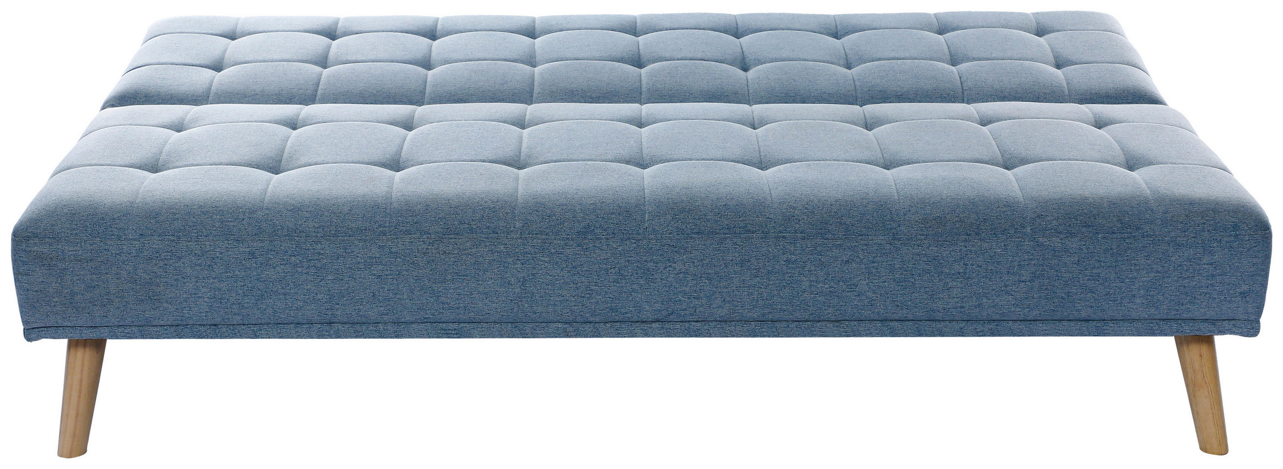Thumbnail - P & B Schlafsofa, Hellblau, Textil, Kautschukholz, massiv, 3-Sitzer, 179x81x85 cm, Liegefunktion, Kinder- & Jugendzimmer...