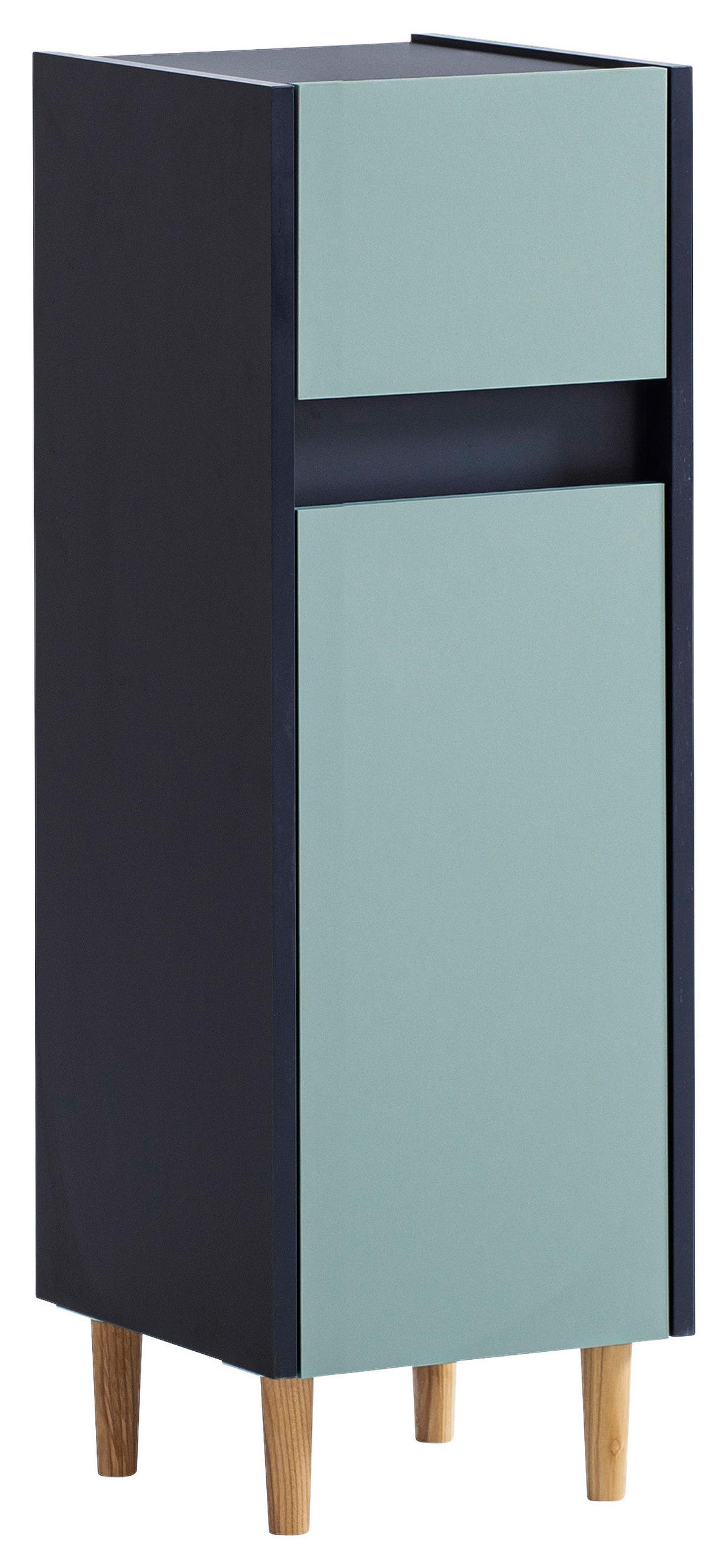 UNTERSCHRANK 30,2/90,3/33 cm   - Eschefarben/Dunkelblau, MODERN, Holz/Holzwerkstoff (30,2/90,3/33cm) - MID.YOU