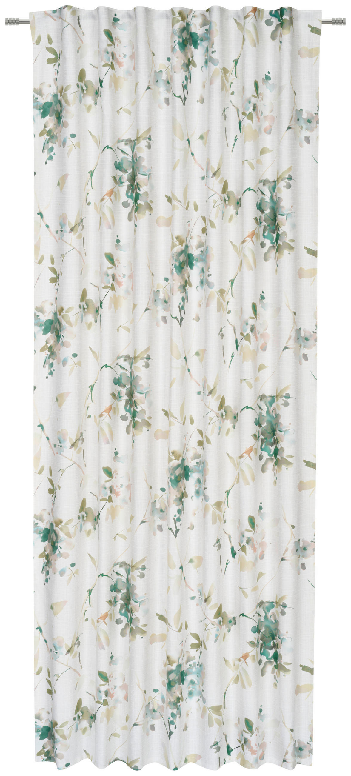 FERTIGVORHANG blickdicht  - Grün, Konventionell, Textil (140/245cm) - Esposa