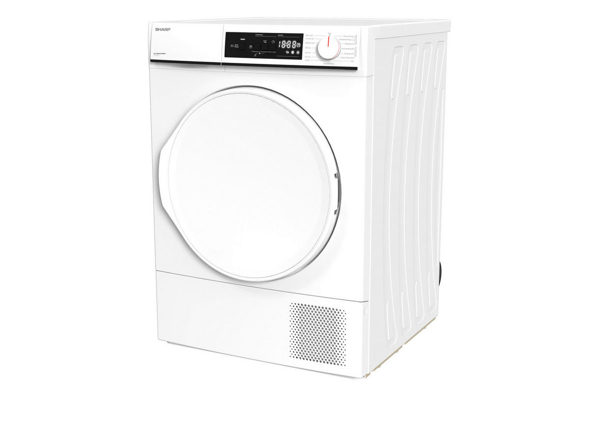 WÄRMEPUMPENTROCKNER KD-NHA7S7PW21-DE  - Weiß, Basics, Kunststoff/Metall (59.6/84.5/52.5cm) - Sharp