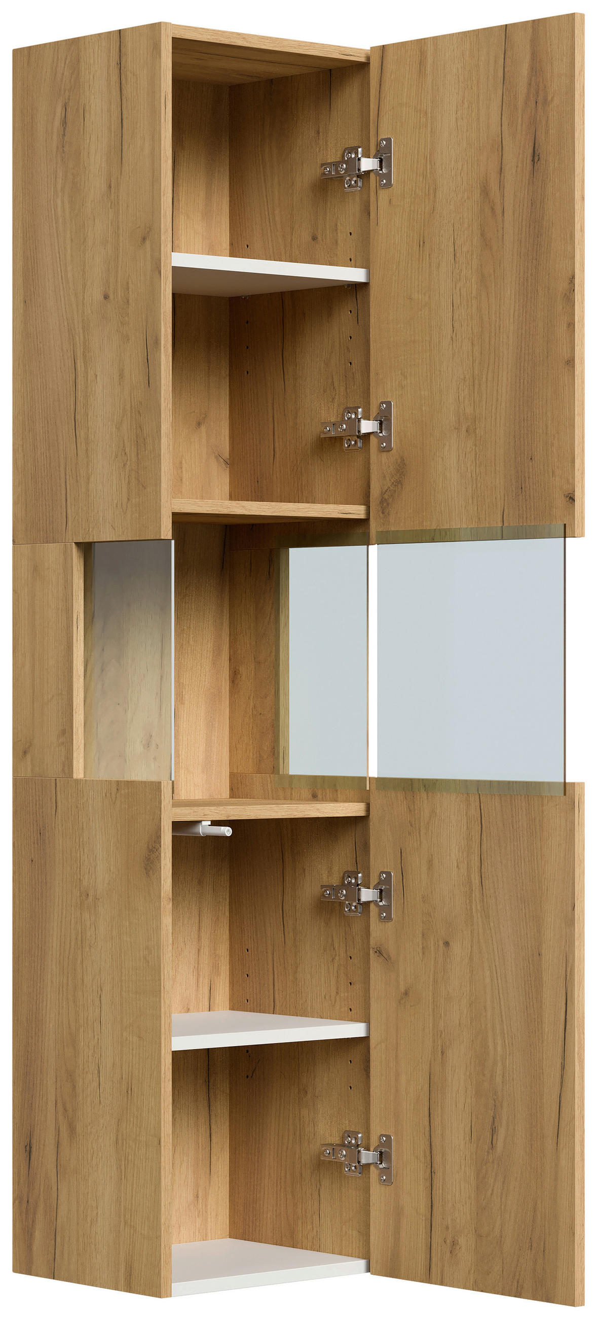 HOCHSCHRANK 35,2/150/30 cm  - Eichefarben, MODERN, Glas/Holzwerkstoff (35,2/150/30cm) - MID.YOU