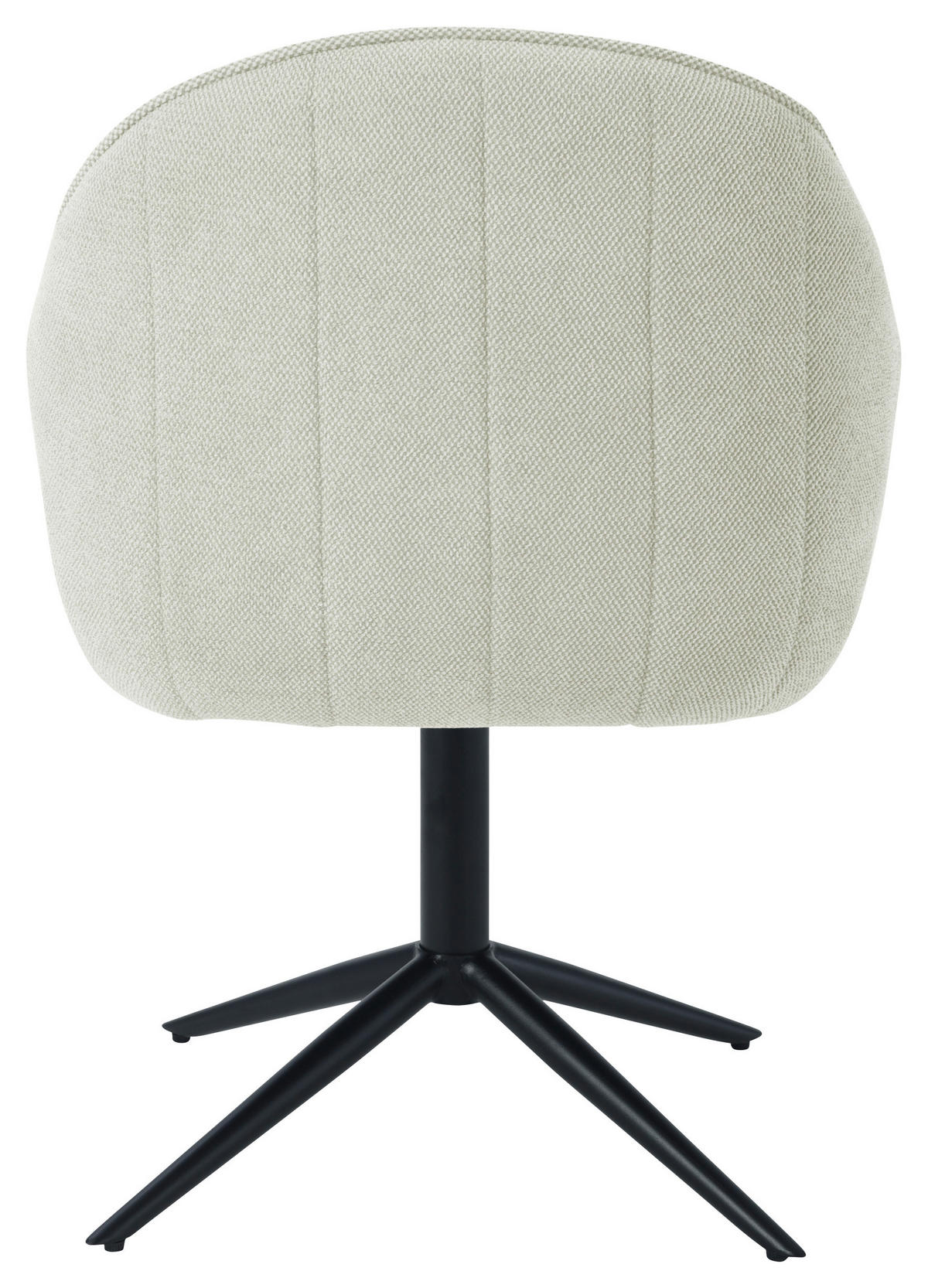 ARMLEHNSTUHL  in Eisen Leinenoptik  - Beige/Schwarz, KONVENTIONELL, Holz/Textil (60/81/62cm) - MID.YOU