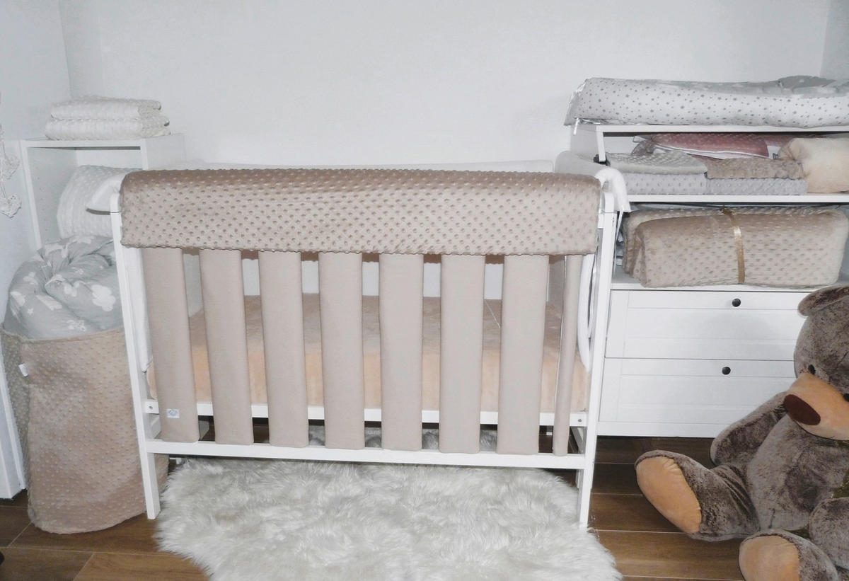 ZAŠTITNA OGRADICA ZA KREVET   - bež, Basics, tekstil (120cm)