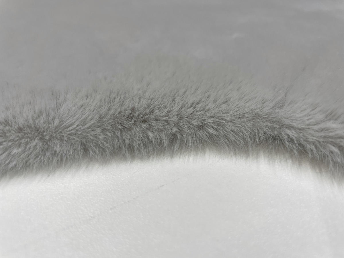 KUNSTFELL 60/90 cm Silberfarben  - Silberfarben, KONVENTIONELL, Textil (60/90cm) - Novel