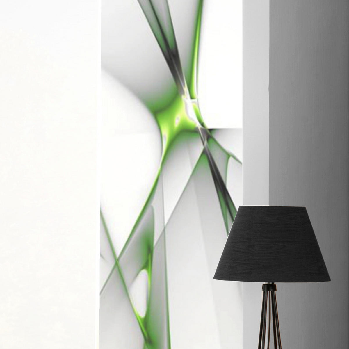 PANELOVÝ ZÁVĚS, 60/245 cm - světle zelená, Basics, textil (60/245cm)
