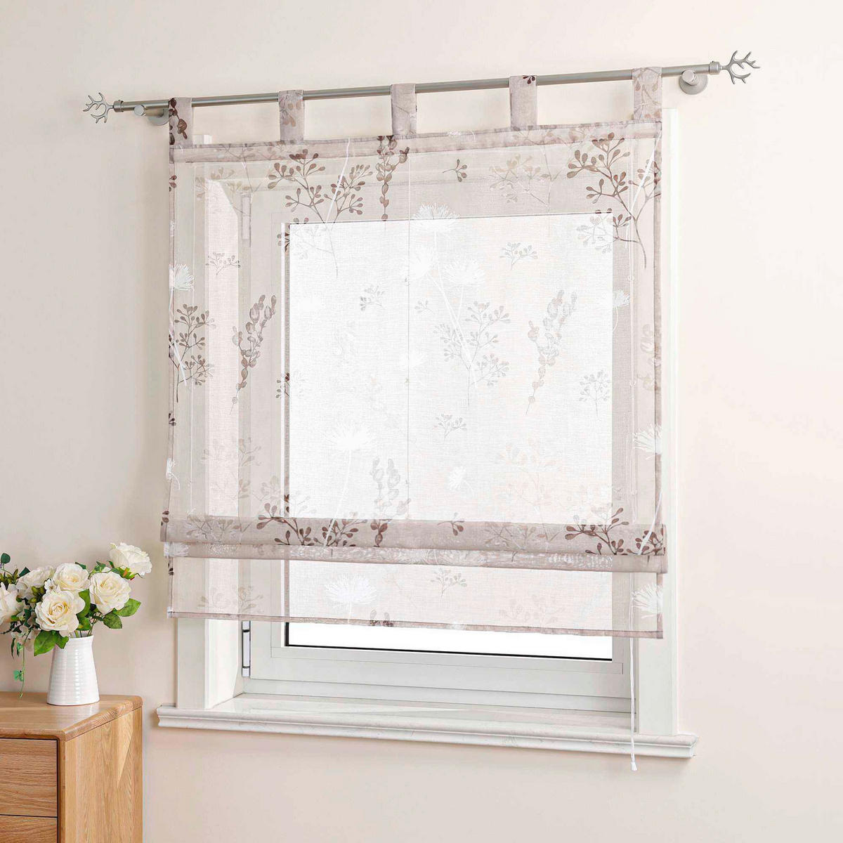 FALTROLLO  transparent  140/140 cm    - Sandfarben, Basics, Textil (140/140cm)