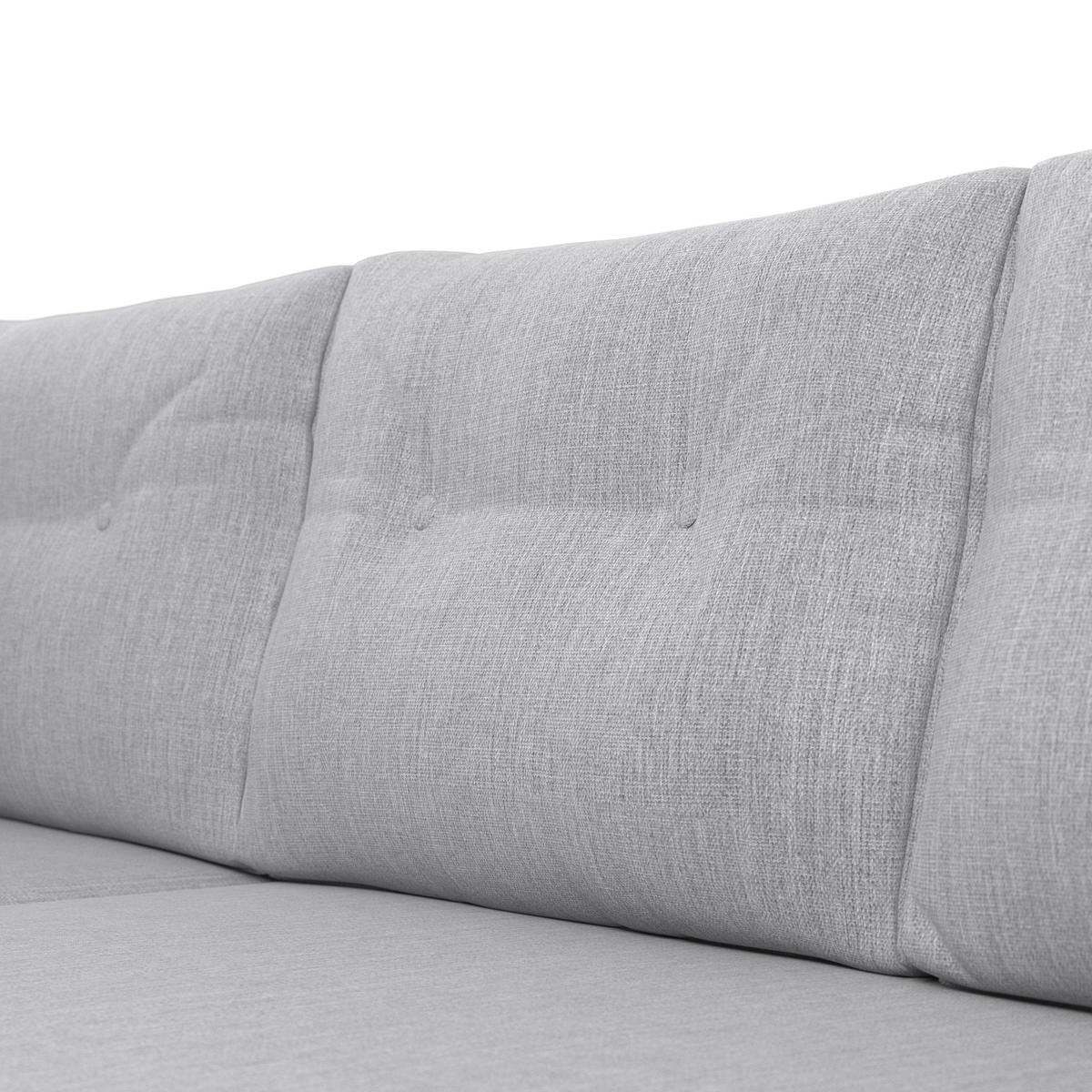 LOUNGEGARNITUR 5-teilig  186,5/186,5 cm  Eisen  - Schwarz/Grau, MODERN, Textil/Metall (186,5/186,5cm) - Beldano