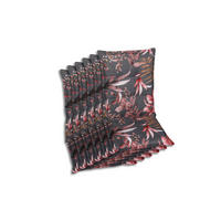 SESSELAUFLAGENSET Blätter  - Anthrazit/Braun, Basics, Textil (50/7/108cm)