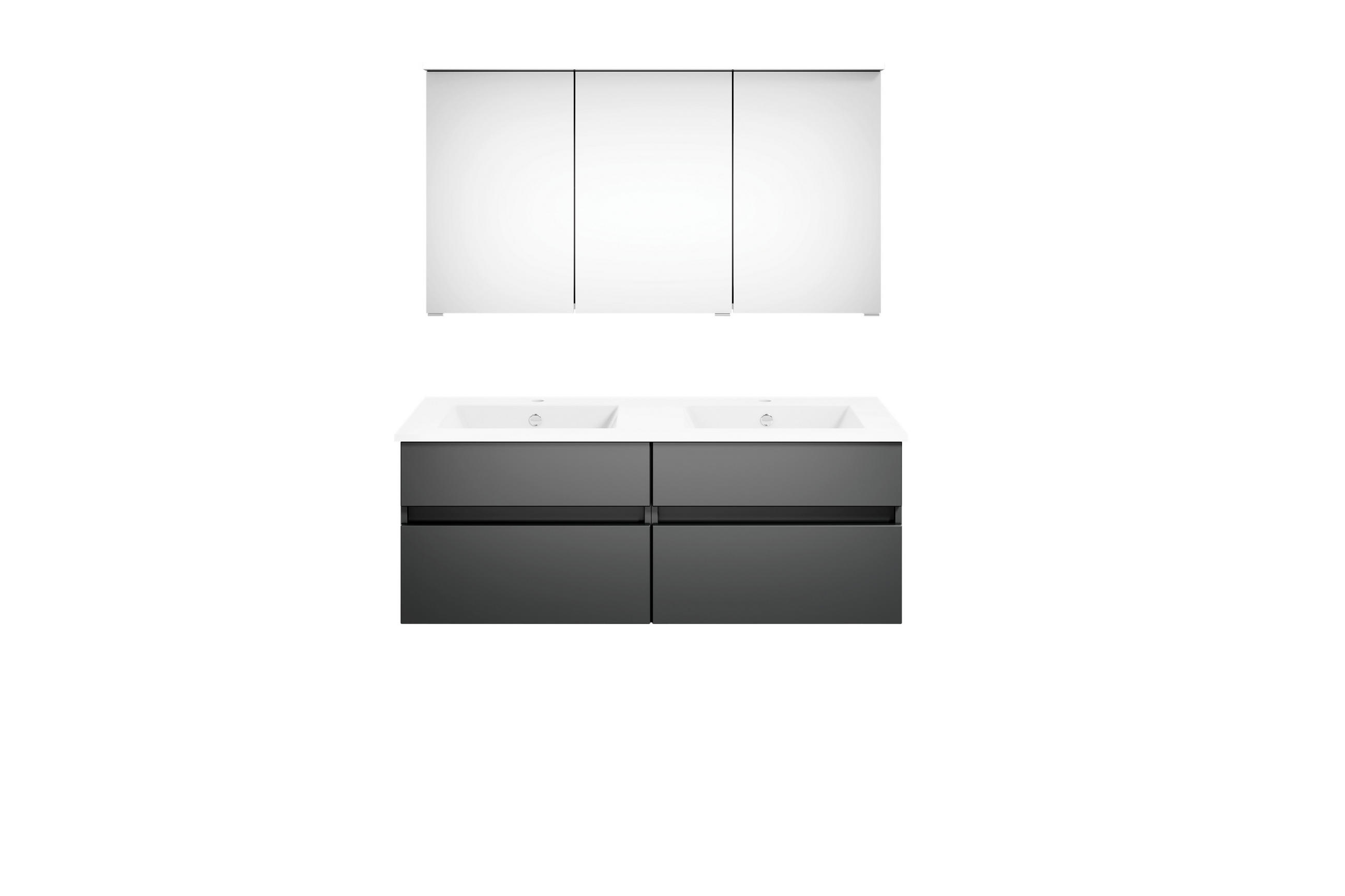 Puris Badezimmer Get2You Grau, Dunkelgrau 120 cm