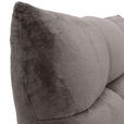 ECKSOFA Grau Flachgewebe  - Schwarz/Grau, MODERN, Kunststoff/Textil (275/235cm) - Landscape