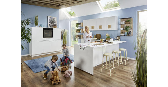 EINBAUKÜCHE - Weiß, Design, Holzwerkstoff - Dieter Knoll
