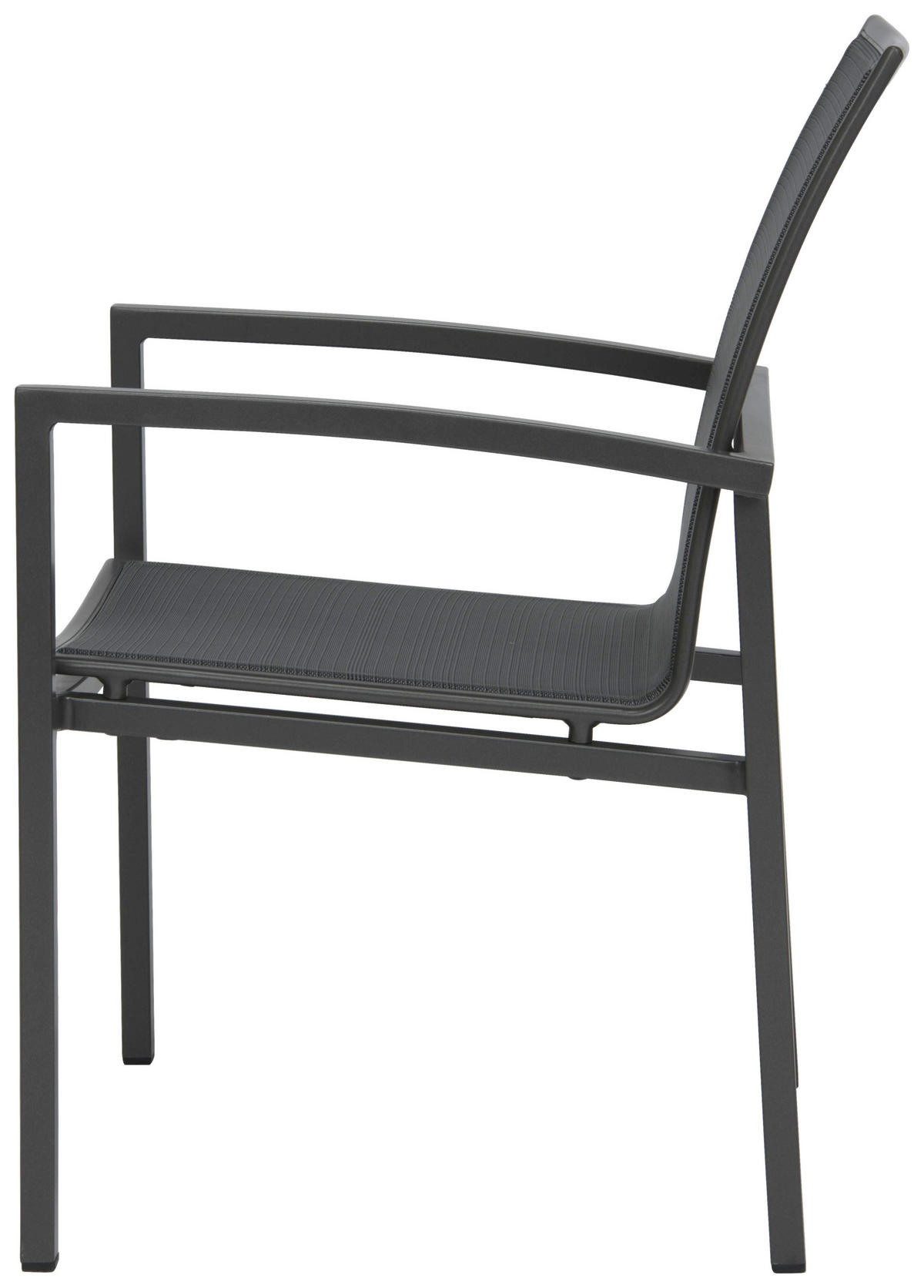 STAPELSESSEL in Metall, Textil Anthrazit, Grau  - Anthrazit/Grau, Design, Textil/Metall (57,5/89/66cm) - Stern