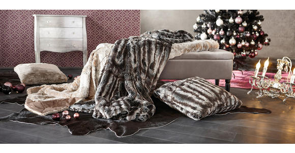 FELLDECKE BÄR 150/200 cm  - Beige, Design, Textil (150/200cm) - Novel