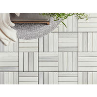 TERRASSENFLIESE 11 Stück  - Weiss, Basics, Holzwerkstoff/Kunststoff (30/30/2,4cm) - Ambia Garden