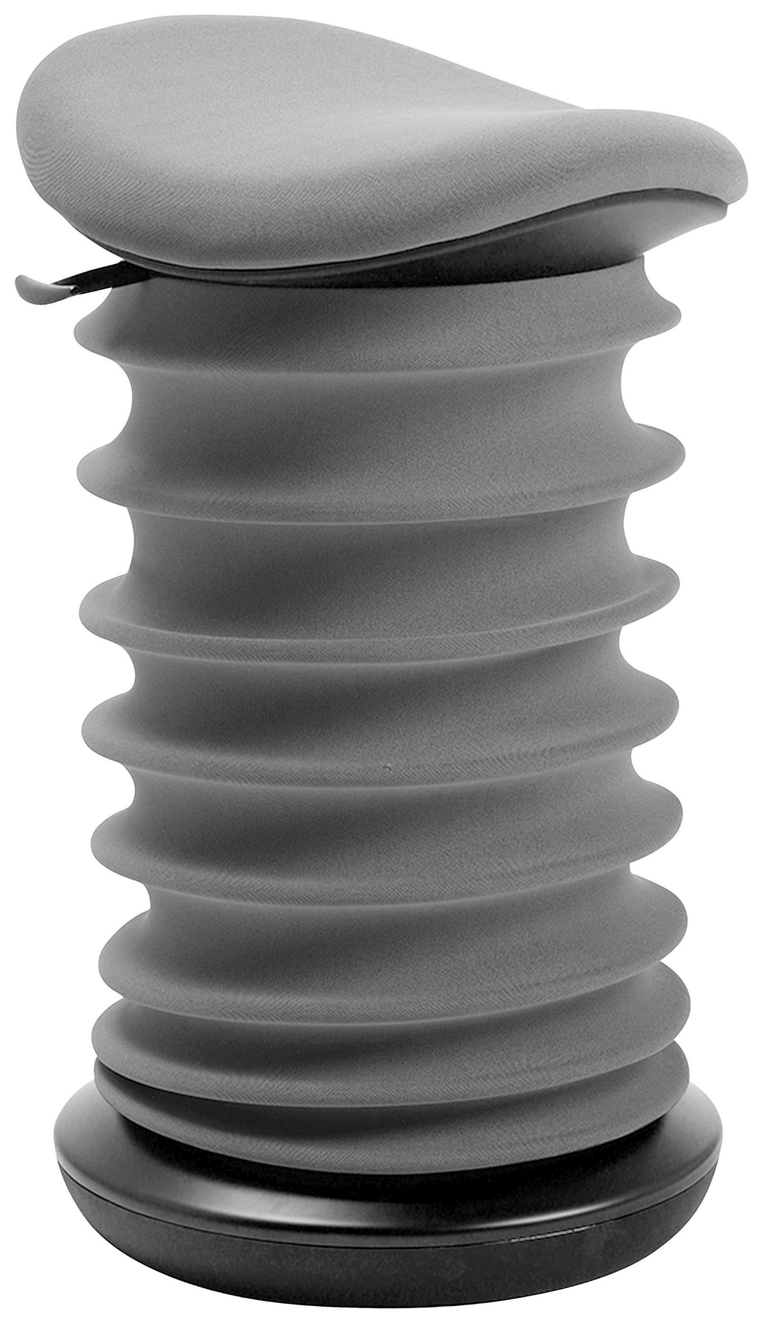 BÜROHOCKER Anthrazit, Schwarz  - Anthrazit/Schwarz, Design, Kunststoff/Textil (37,5/53-64/36cm) - Topstar