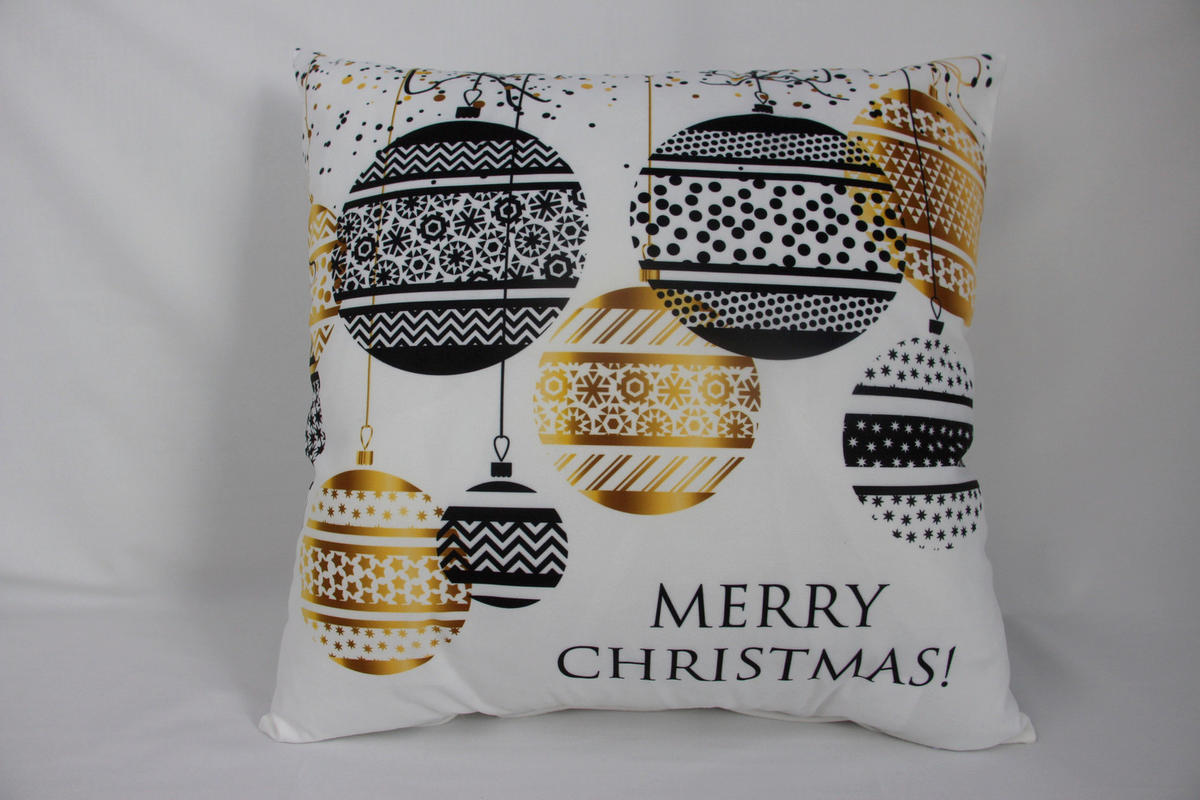 DÍSZPÁRNA  - fekete/aranyszínű, Basics, textil (45/45/5cm)