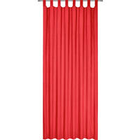 ZAVESA SA PETLJAMA ZA KAČENJE crvena - crvena, Konvencionalno, tekstil (135/245cm) - Boxxx