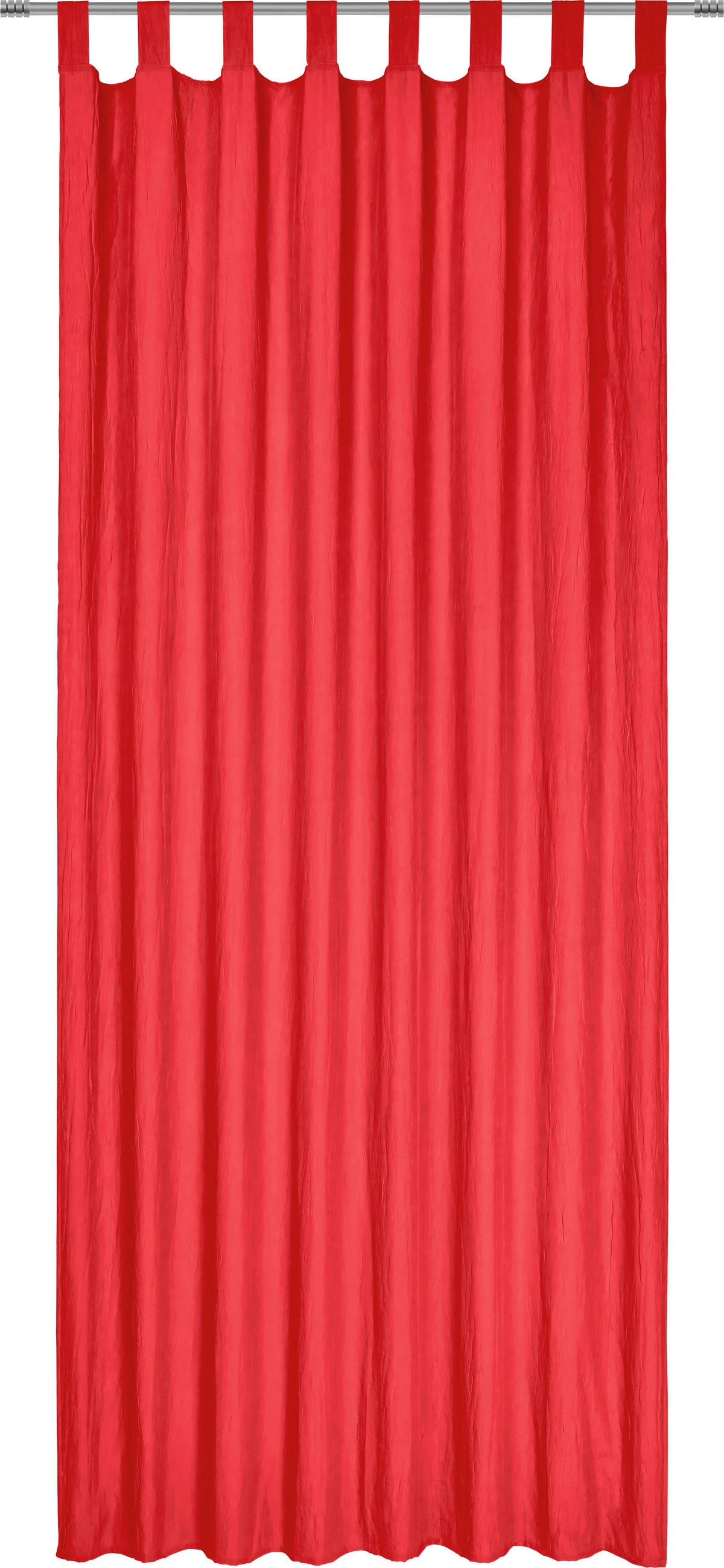 ZAVESA SA PETLJAMA ZA KAČENJE crvena - crvena, Konvencionalno, tekstil (135/245cm) - Boxxx