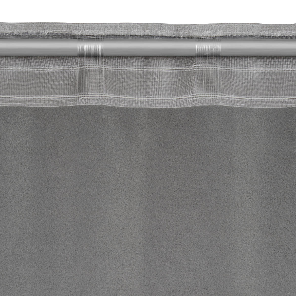 WÄRMESCHUTZVORHANG blickdicht  - Grau, KONVENTIONELL, Textil (135/245cm)