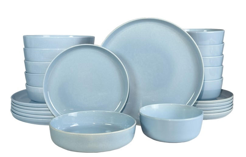 KOMBISERVICE Blau Colori blu 24-teilig 6 Personen  - Blau, Trend, Keramik - Novel