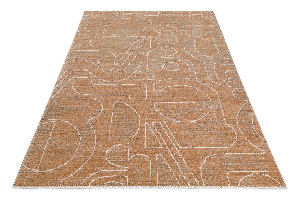 WEBTEPPICH  Wohnzimmer 133/190 cm Esprit Terracotta rechteckig  - Terracotta, Basics, Textil (133/190cm) - Esprit