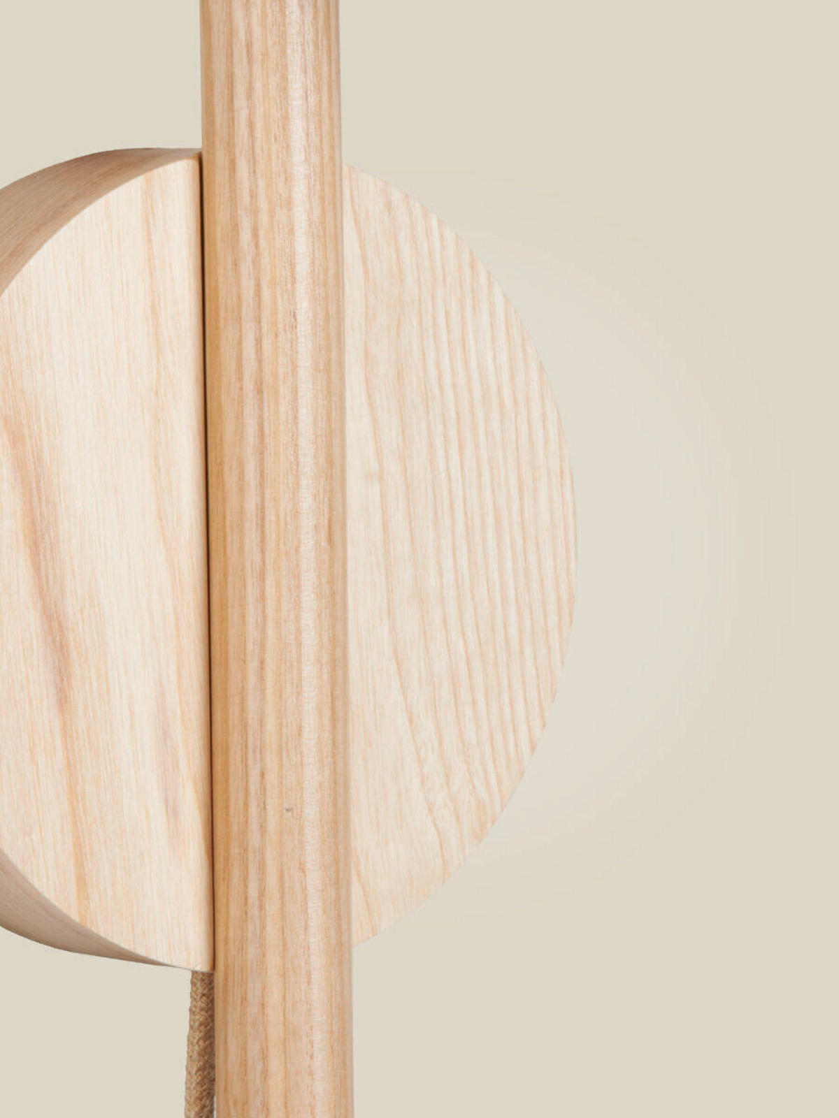 WANDLEUCHTE Good & Mojo 20/20/33 cm  - Eschefarben, Trend, Holz (20/20/33cm) - Good & Mojo