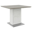 ESSTISCH in Holzwerkstoff 80/80/76,2 cm  - Weiß/Grau, LIFESTYLE, Holzwerkstoff (80/80/76,2cm) - Hom`in