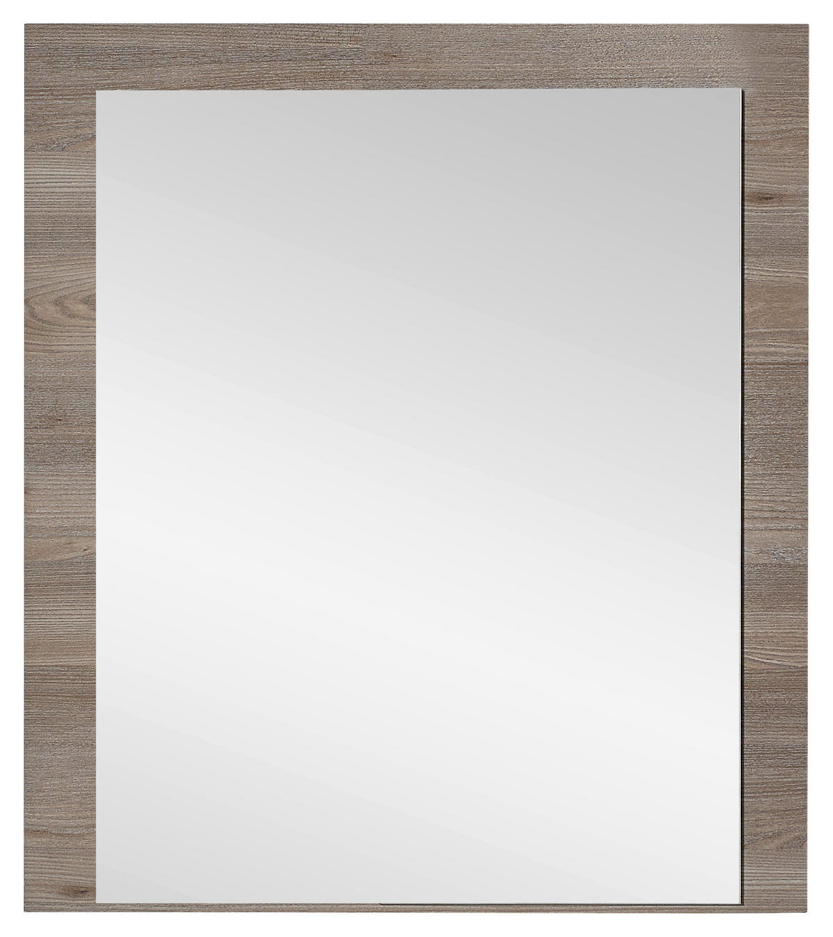 WANDSPIEGEL 75/85/2 cm  - Silbereichenfarben, KONVENTIONELL, Glas/Holzwerkstoff (75/85/2cm) - MID.YOU