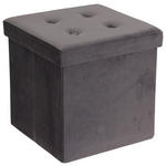 SITZBOX in Textil, Holzwerkstoff Grau  - Grau, MODERN, Holzwerkstoff/Textil (38/38/38cm) - Carryhome