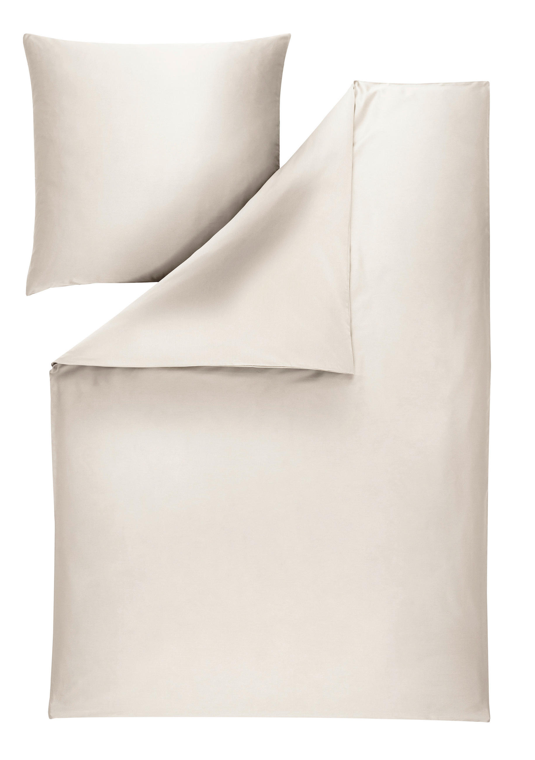 BETTWÄSCHE Atelier Makosatin 200/200 cm  - Elfenbein, Design, Textil (200/200cm) - Estella