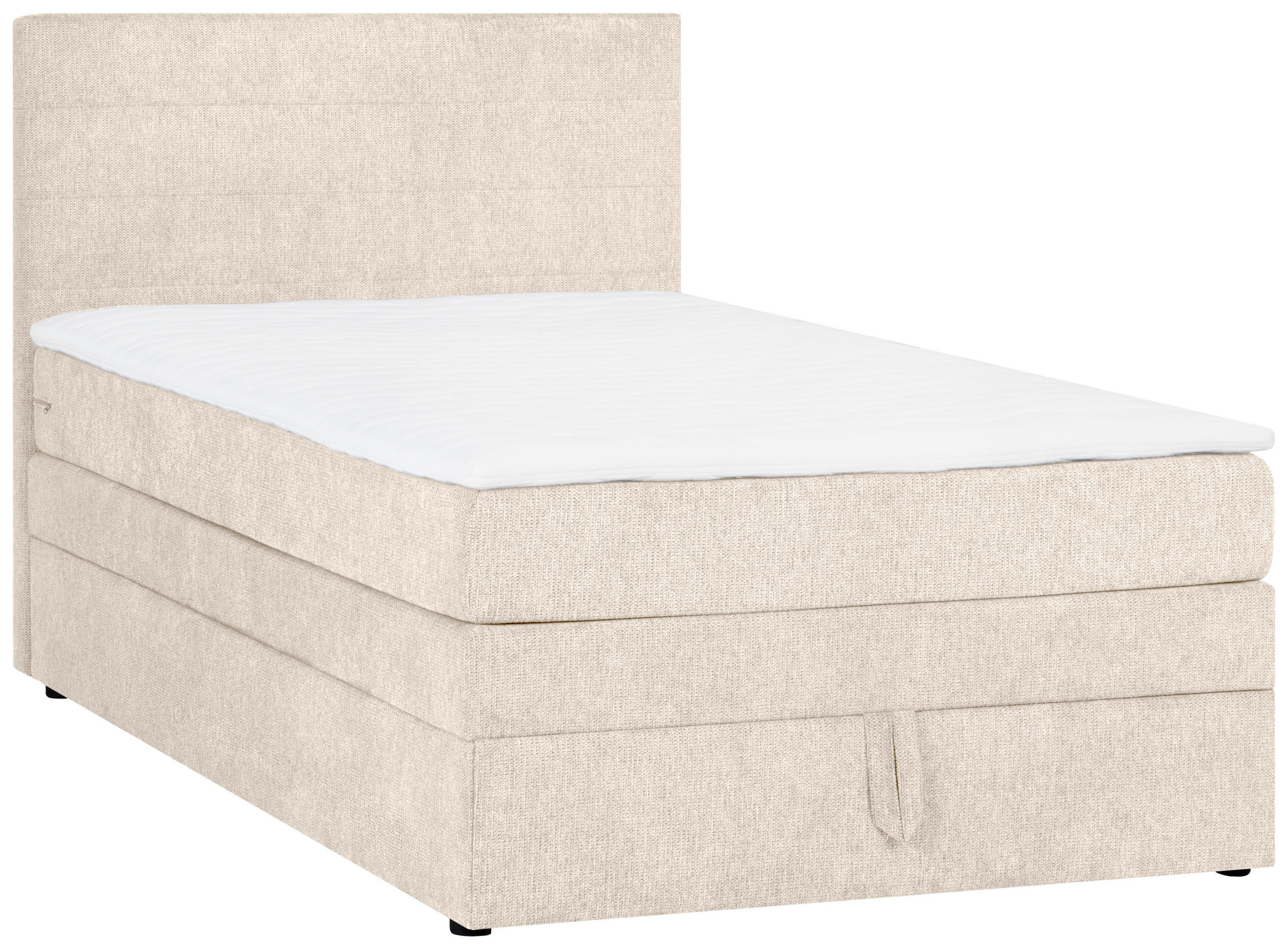 PAT BOXSPRING  in bej  - bej, Modern, lemn/textil (143/114,5/210cm) - Carryhome