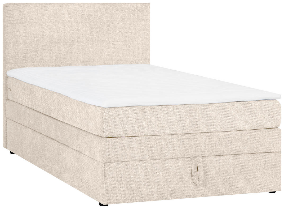 PAT BOXSPRING  in bej  - bej, Modern, lemn/textil (143/114,5/210cm) - Carryhome