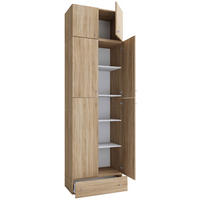 KLEIDERSCHRANK Sonoma Eiche  - Buchefarben/Grau, Modern, Holzwerkstoff/Kunststoff (70/240/39cm) - MID.YOU