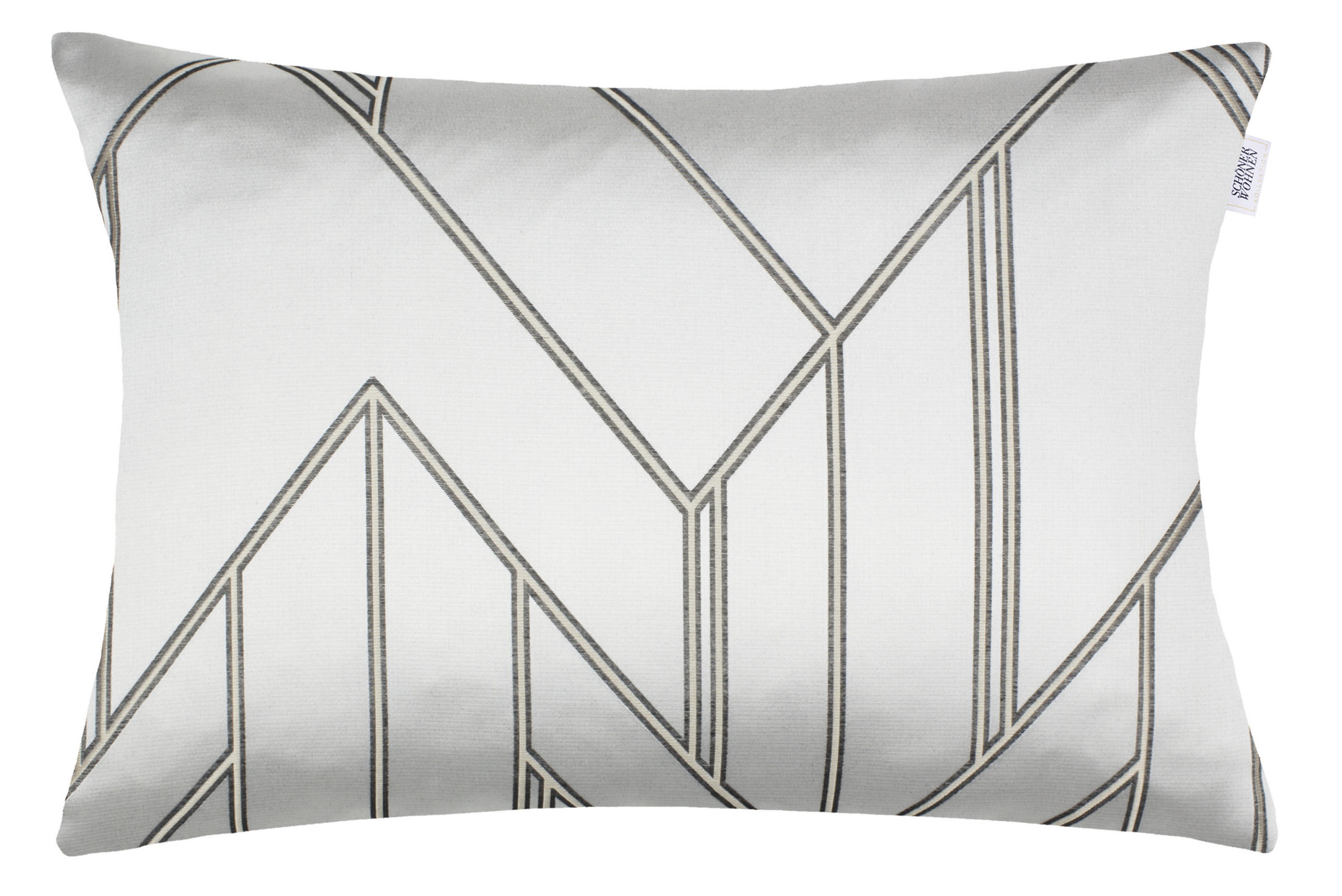 KISSENHÜLLE Elian 38/58 cm  - Anthrazit/Beige, KONVENTIONELL, Textil (38/58cm) - Schöner Wohnen