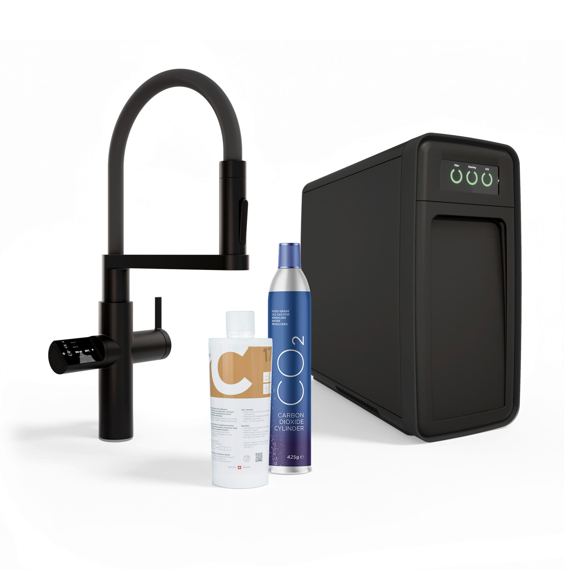 KÜCHENARMATUR - Schwarz, Basics, Kunststoff/Metall (20/43,9/51,60cm)