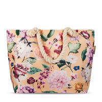 STRANDTASCHE - Gelb/Goldfarben, KONVENTIONELL, Textil (43/60cm)