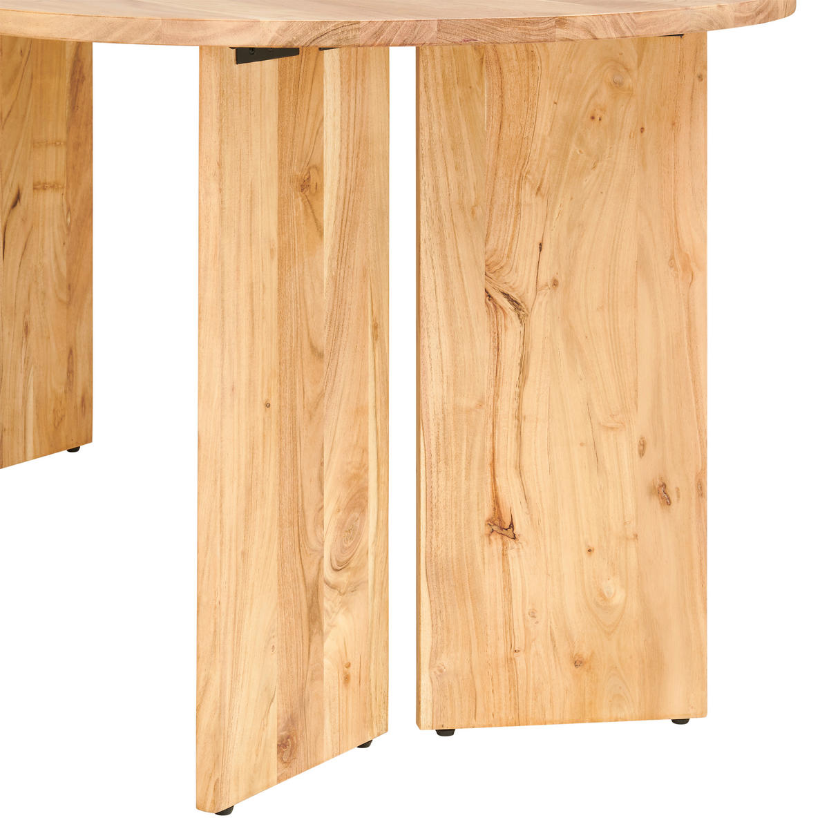 ESSTISCH Akazie vollmassiv oval Akaziefarben  - Akaziefarben, MODERN, Holz (200/76/90cm) - MID.YOU