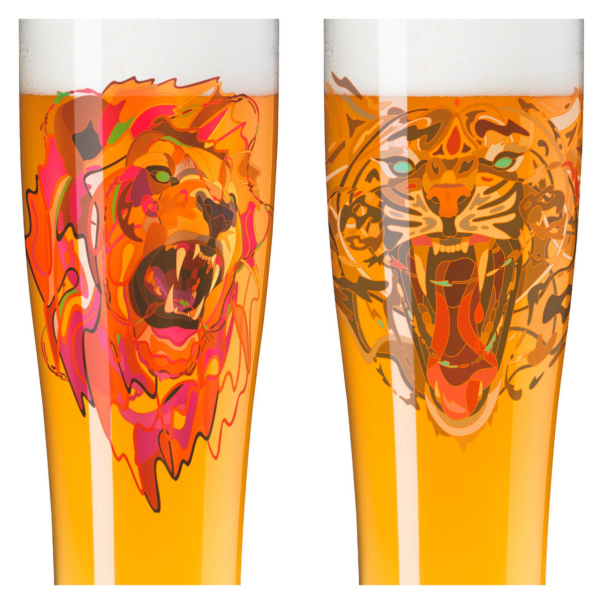 WEIZENBIERGLAS 646 ml 2-teilig  - Pink/Braun, LIFESTYLE, Glas (7,5/25,4/7,5cm) - Ritzenhoff