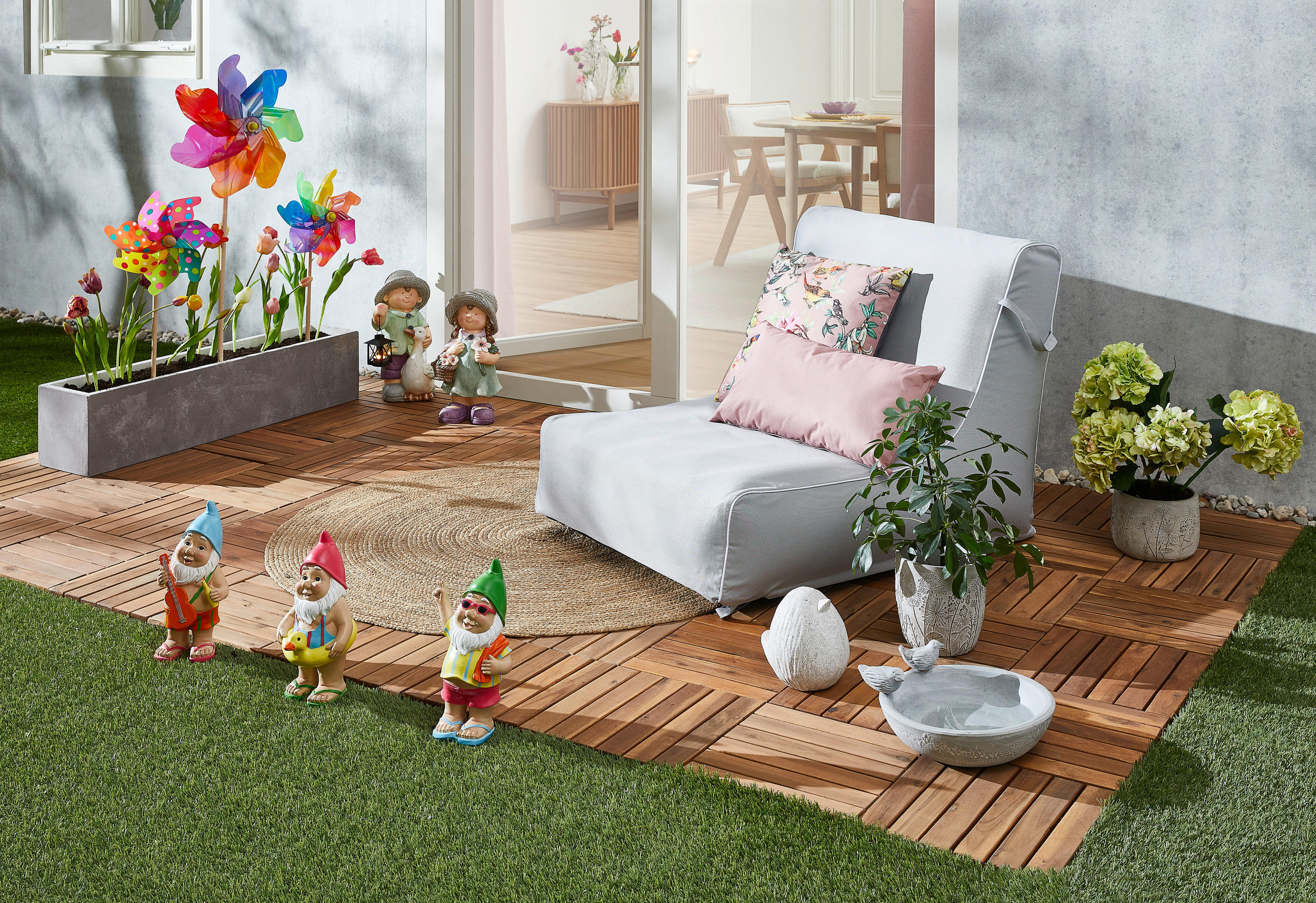 DIY-SET  - Hellrosa/Grün, LIFESTYLE (20,00/20,00/60,00cm)