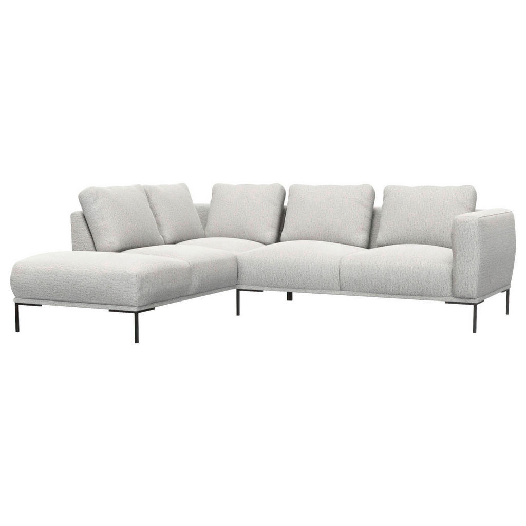 Thumbnail - Livetastic Ecksofa, Hellgrau, Textil, 5,5-Sitzer, Füllung: Schaumstoff, Ottomane links, L-Form, 252x206 cm, Oeko-Tex® St...