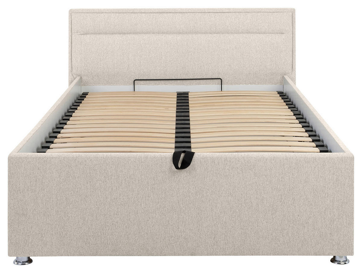 POLSTERBETT Lattenrost, Bettkasten Naturfarben 120/200 cm  - Naturfarben, MODERN, Holz/Kunststoff (120/200cm) - MID.YOU