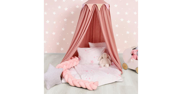BABYBETTWÄSCHE 100/135 cm  - Rosa/Weiß, Basics, Textil (100/135cm) - My Baby Lou