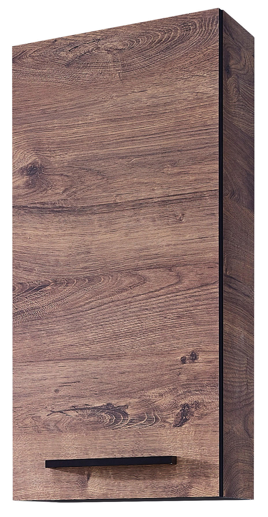 HÄNGESCHRANK 30/70/20 cm  - Eichefarben/Schwarz, KONVENTIONELL, Glas/Holzwerkstoff (30/70/20cm) - Xora